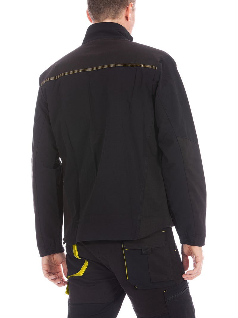 Chaqueta de trabajo técnica bielástica GRID Negro - Kiabi