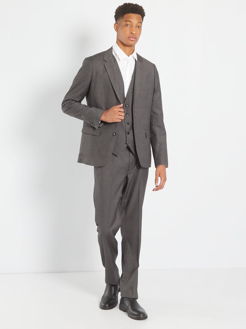 Chaqueta de traje +1,90 m gris - Kiabi