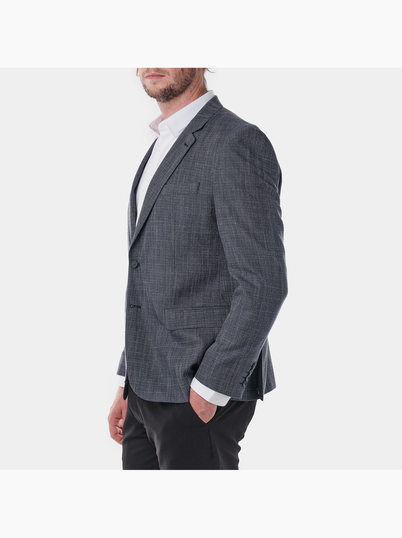 Chaqueta de traje azul marino jaspeada Azul marino - Kiabi