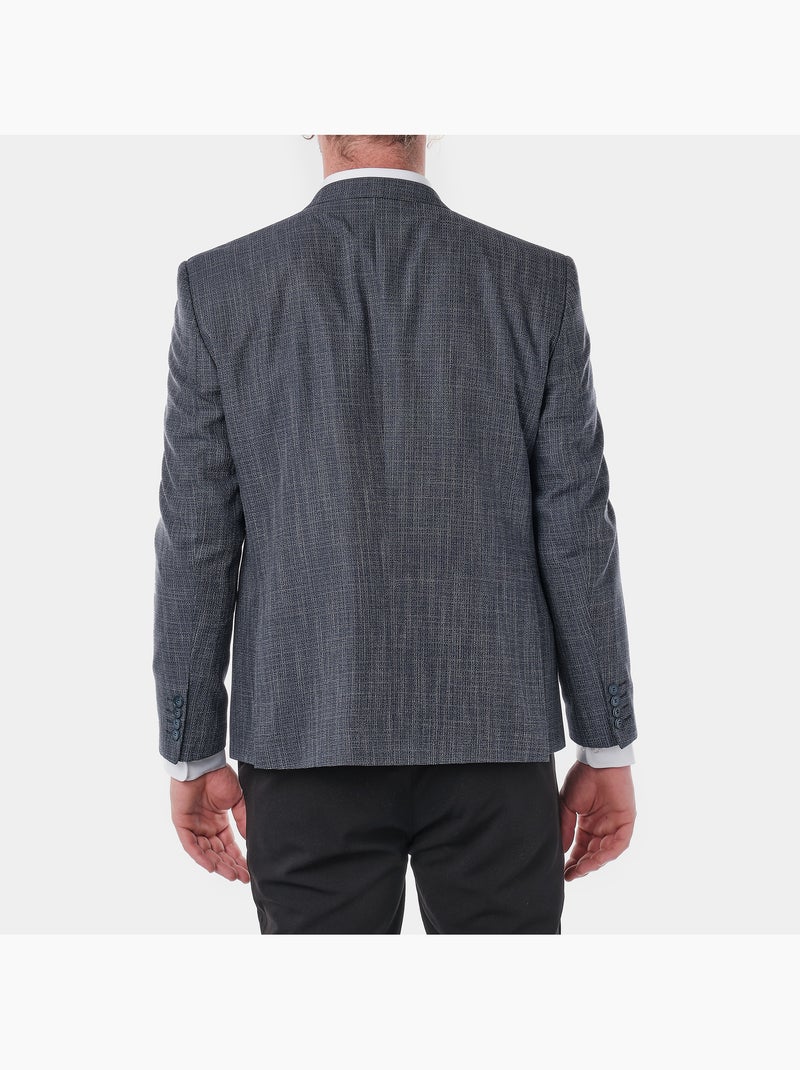 Chaqueta de traje azul marino jaspeada Azul marino - Kiabi