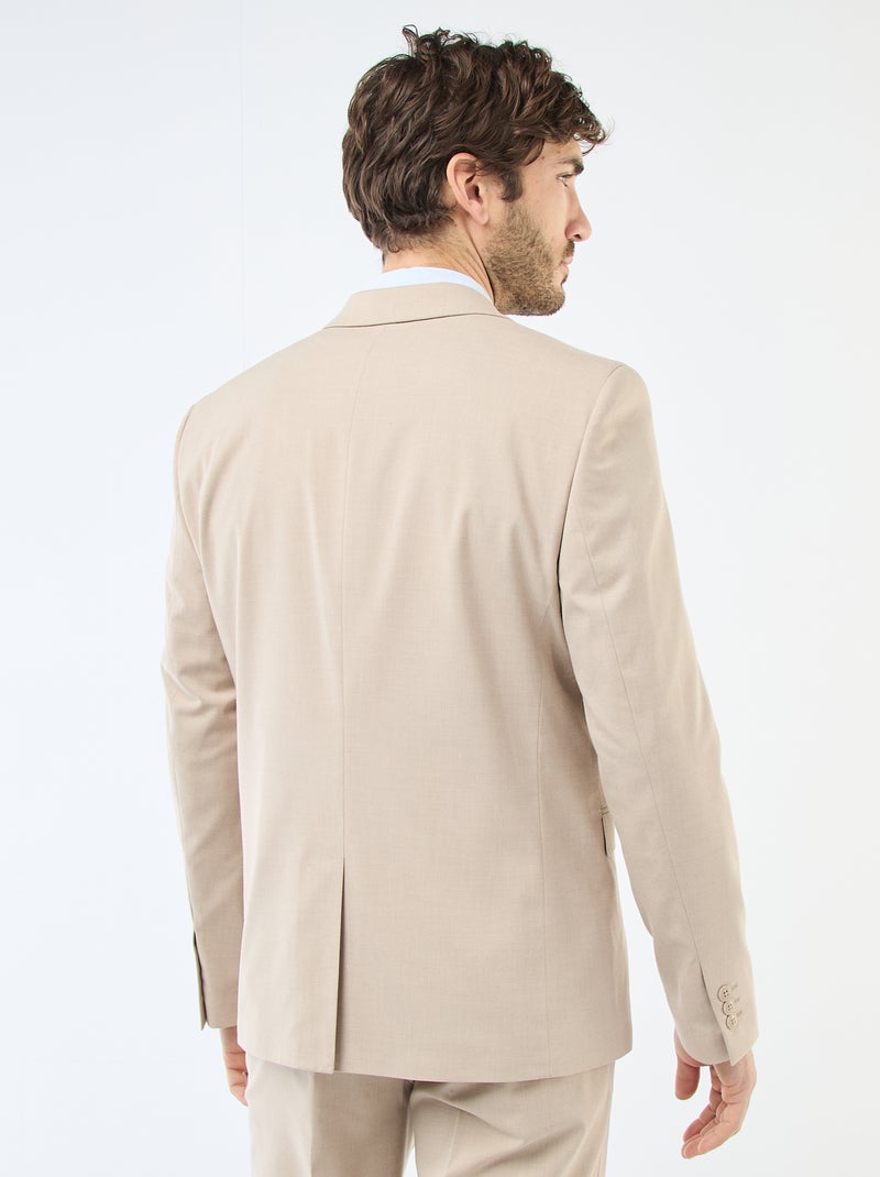 Chaqueta de traje Beige - Kiabi