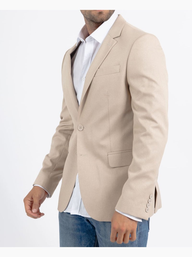 Chaqueta de traje Beige - Kiabi