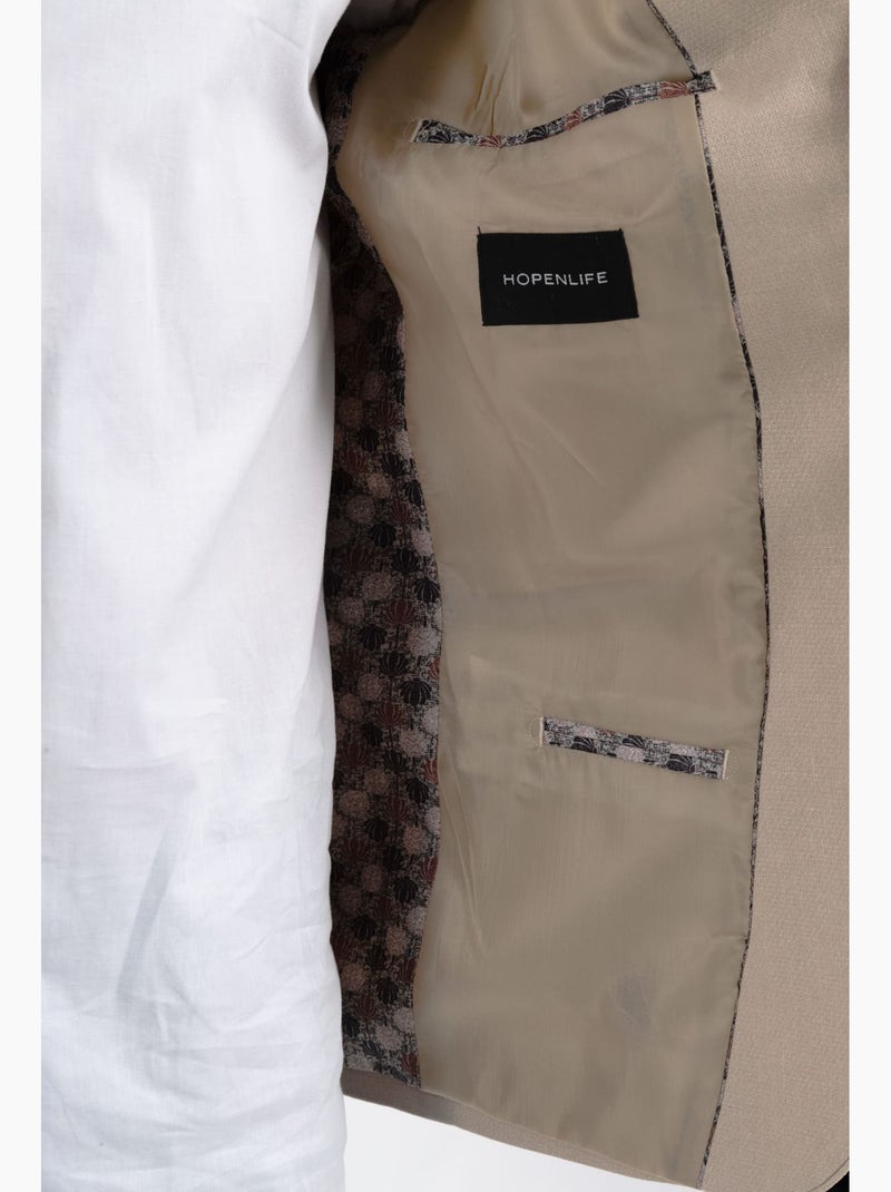 Chaqueta de traje Beige - Kiabi