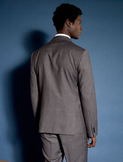 Chaqueta de traje caviar - gris - Kiabi - 40.00€