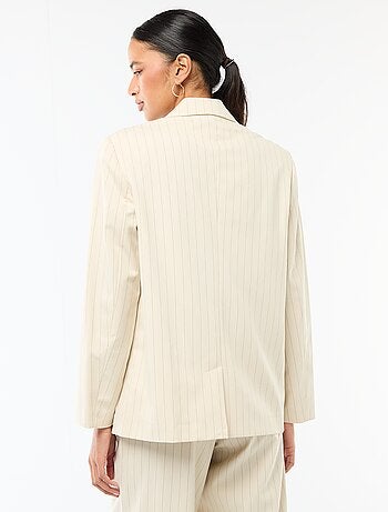 Chaqueta de traje con abertura de doble botonadura