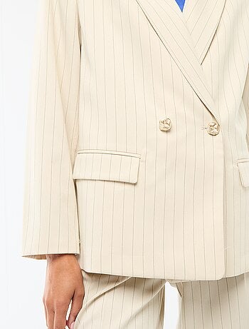 Chaqueta de traje con abertura de doble botonadura