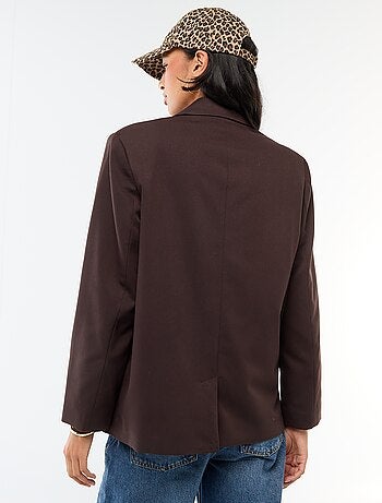 Chaqueta de traje con abertura de doble botonadura