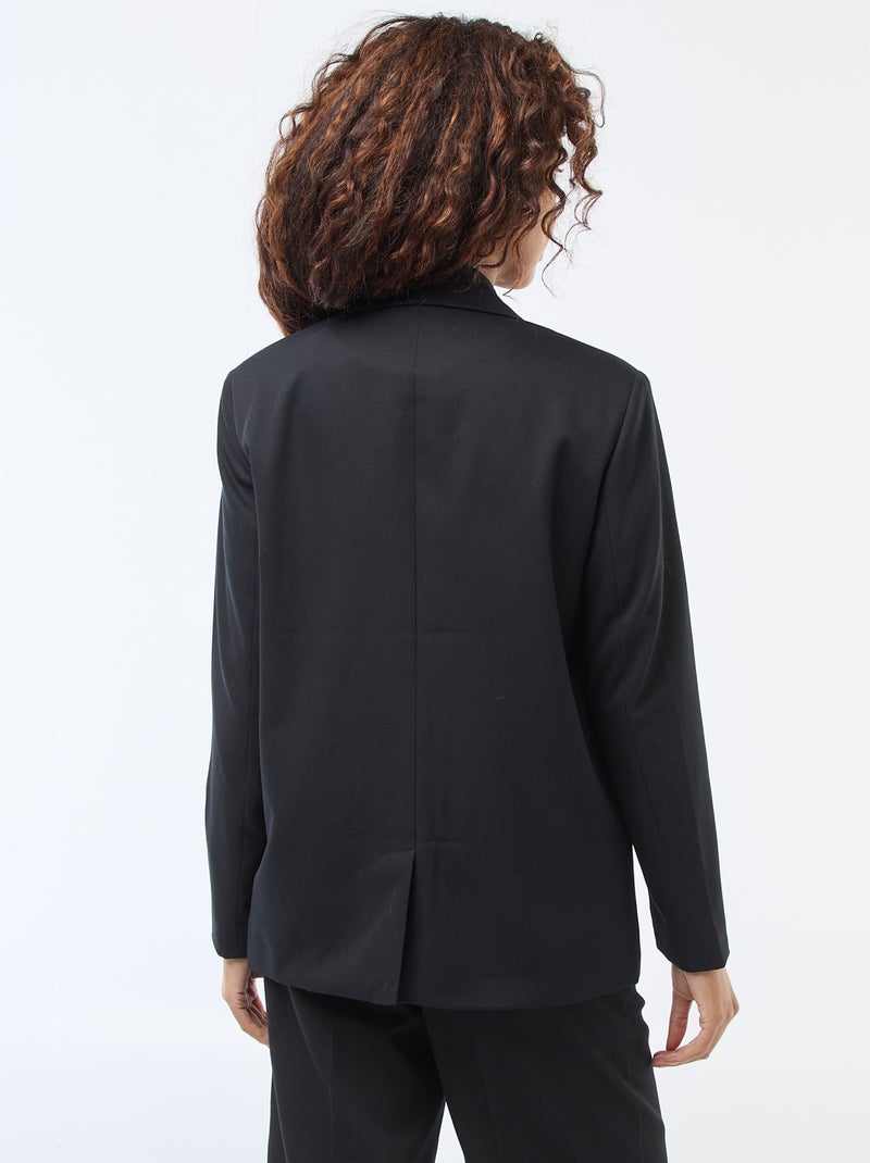 Chaqueta de traje con abertura de doble botonadura Negro - Kiabi