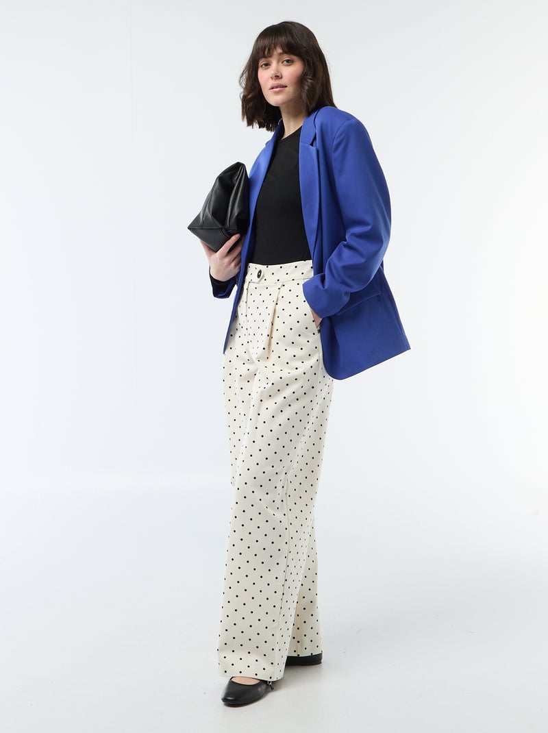 Chaqueta de traje con corte oversize Azul - Kiabi