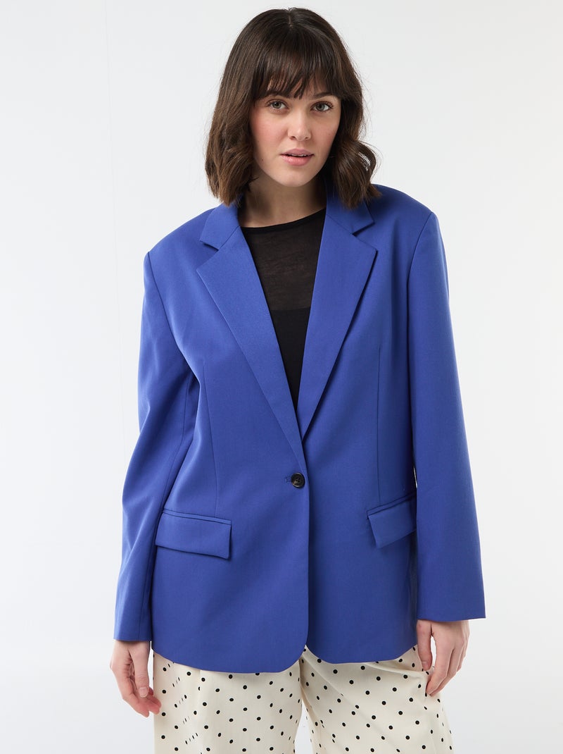 Chaqueta de traje con corte oversize Azul - Kiabi