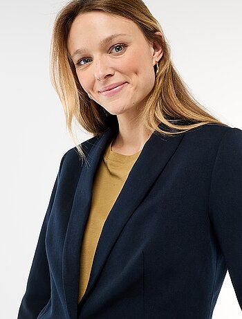 Chaqueta de traje con cuello chal