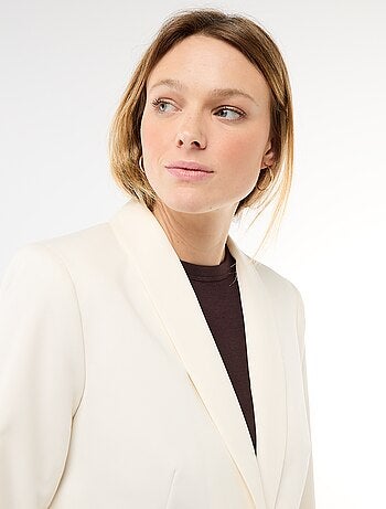 Chaqueta de traje con cuello chal