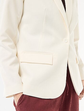 Chaqueta de traje con cuello chal