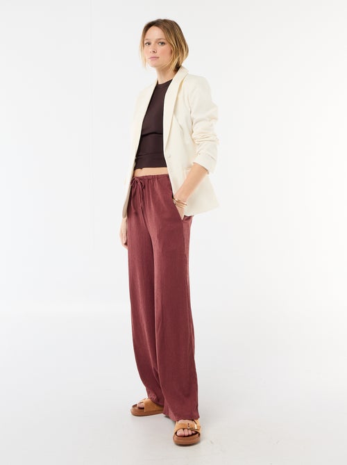 Chaqueta de traje con cuello chal - Kiabi