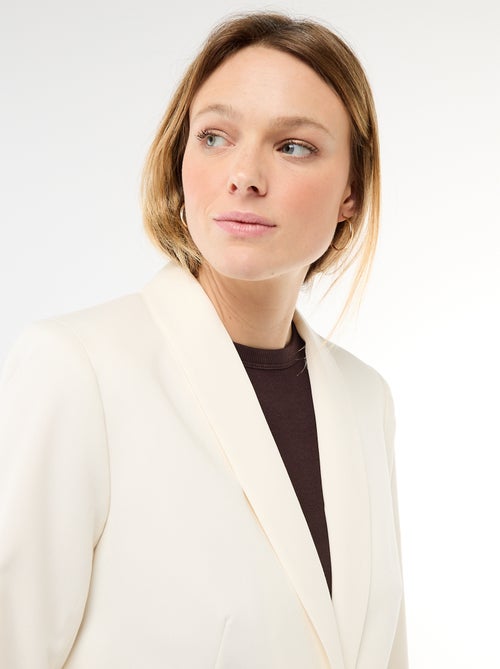 Chaqueta de traje con cuello chal - Kiabi