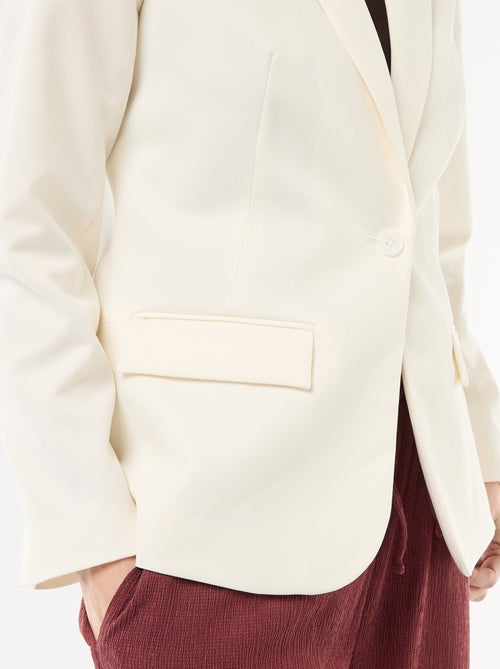 Chaqueta de traje con cuello chal - Kiabi