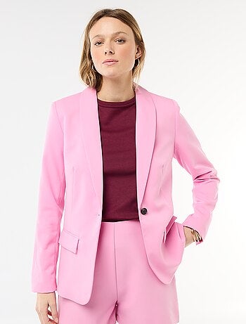 Chaqueta de traje con cuello chal