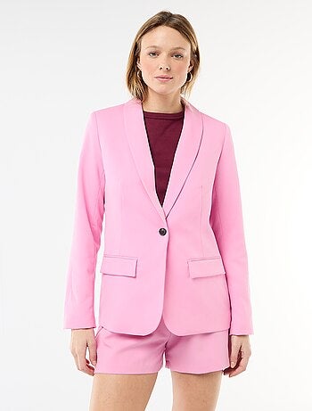 Chaqueta de traje con cuello chal