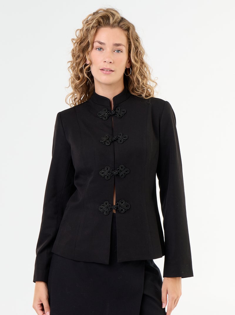 Chaqueta de traje con detalle el en cierre Negro - Kiabi