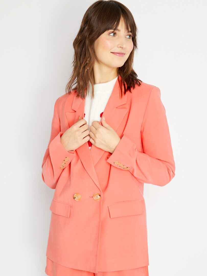 Chaqueta de traje con doble - rosa - - 29.00€