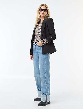Chaqueta de traje con mangas 3/4 con vuelo