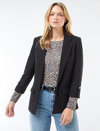 Chaqueta de traje con mangas 3/4 con vuelo