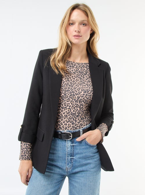 Chaqueta de traje con mangas 3/4 con vuelo - Kiabi