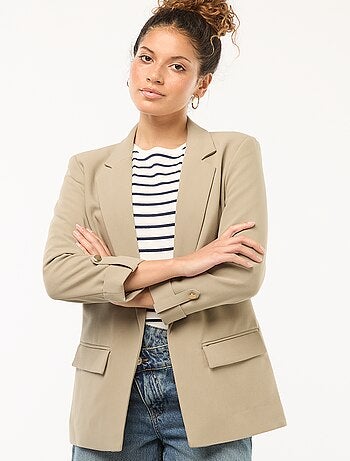 Chaqueta de traje con mangas 3/4 con vuelo