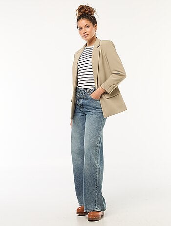 Chaqueta de traje con mangas 3/4 con vuelo