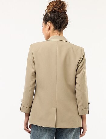 Chaqueta de traje con mangas 3/4 con vuelo