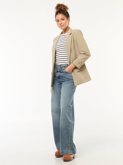 Chaqueta de traje con mangas 3/4 sueltas - Kiabi