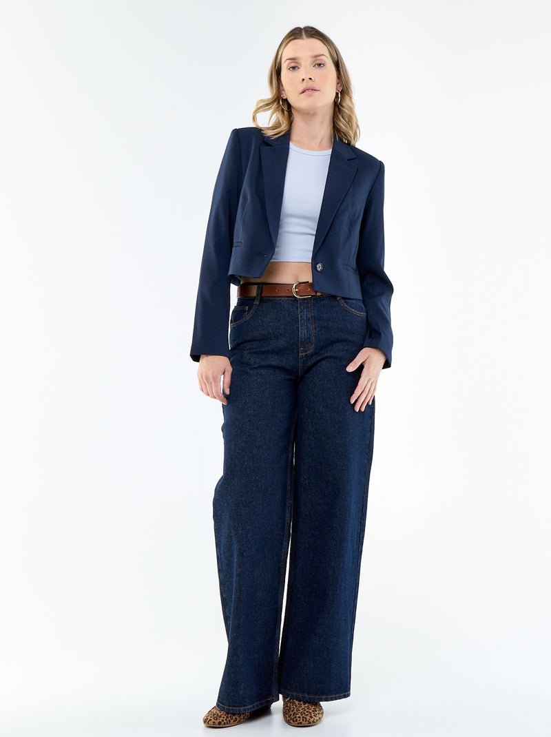 Chaqueta de traje corta Azul - Kiabi