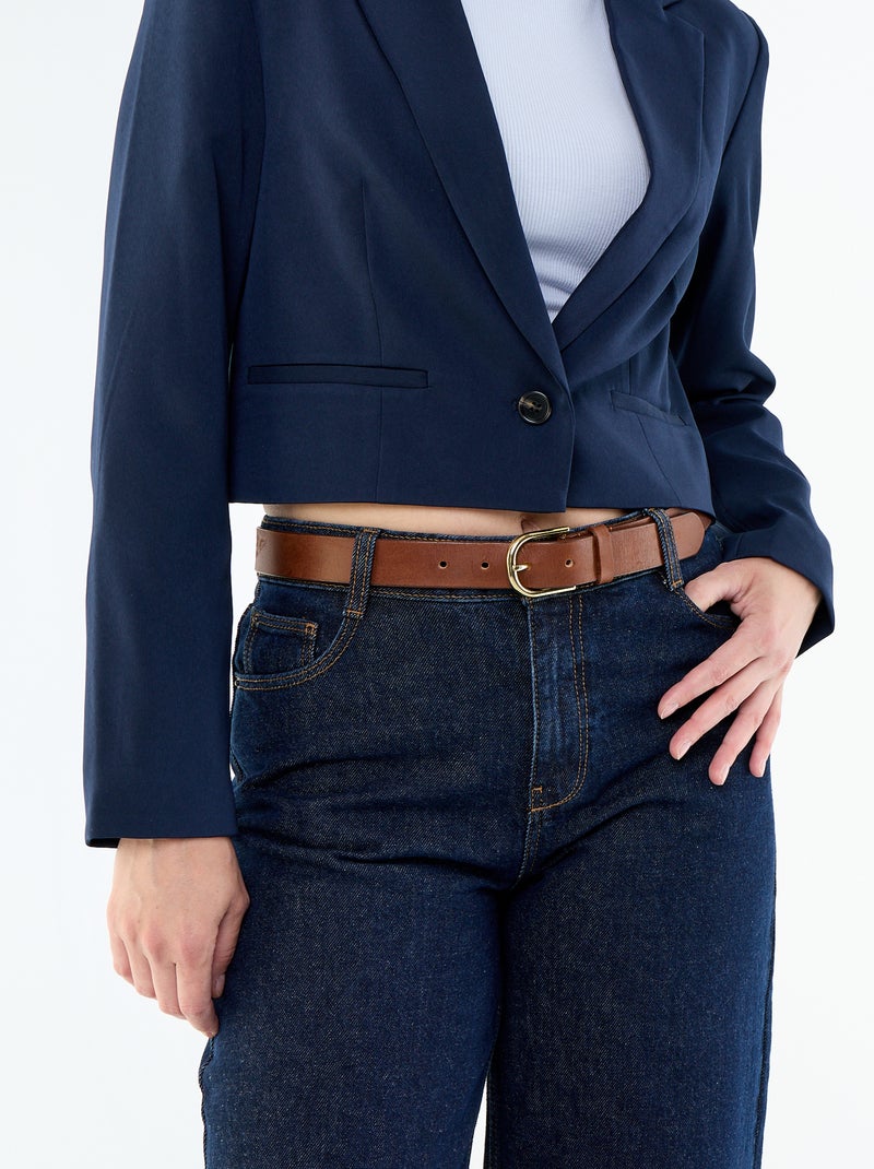 Chaqueta de traje corta Azul - Kiabi