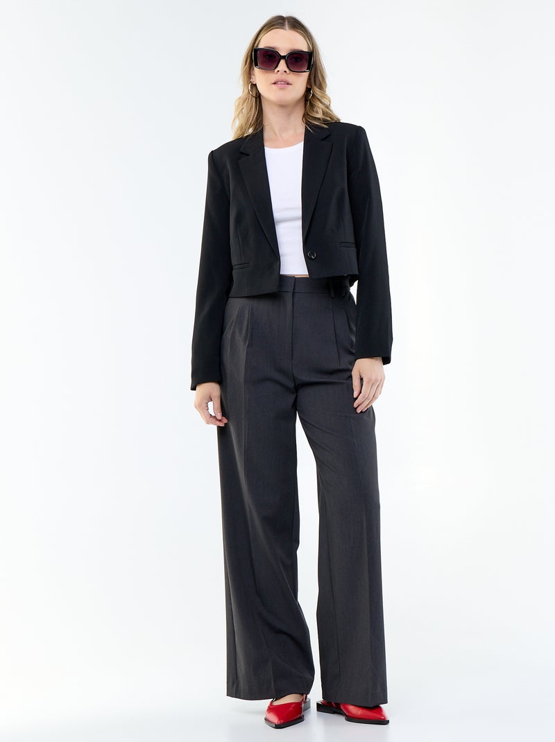Chaqueta de traje corta Negro - Kiabi