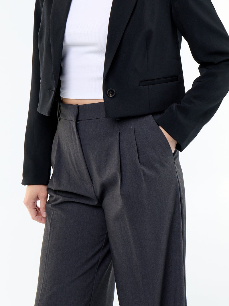 Chaqueta de traje corta Negro - Kiabi