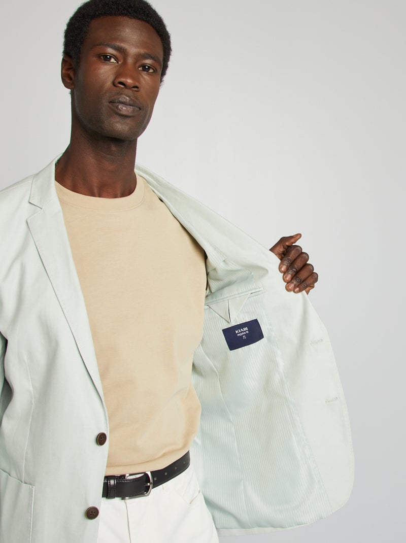 Chaqueta de traje corte ajustado / slim fit GRIS - Kiabi