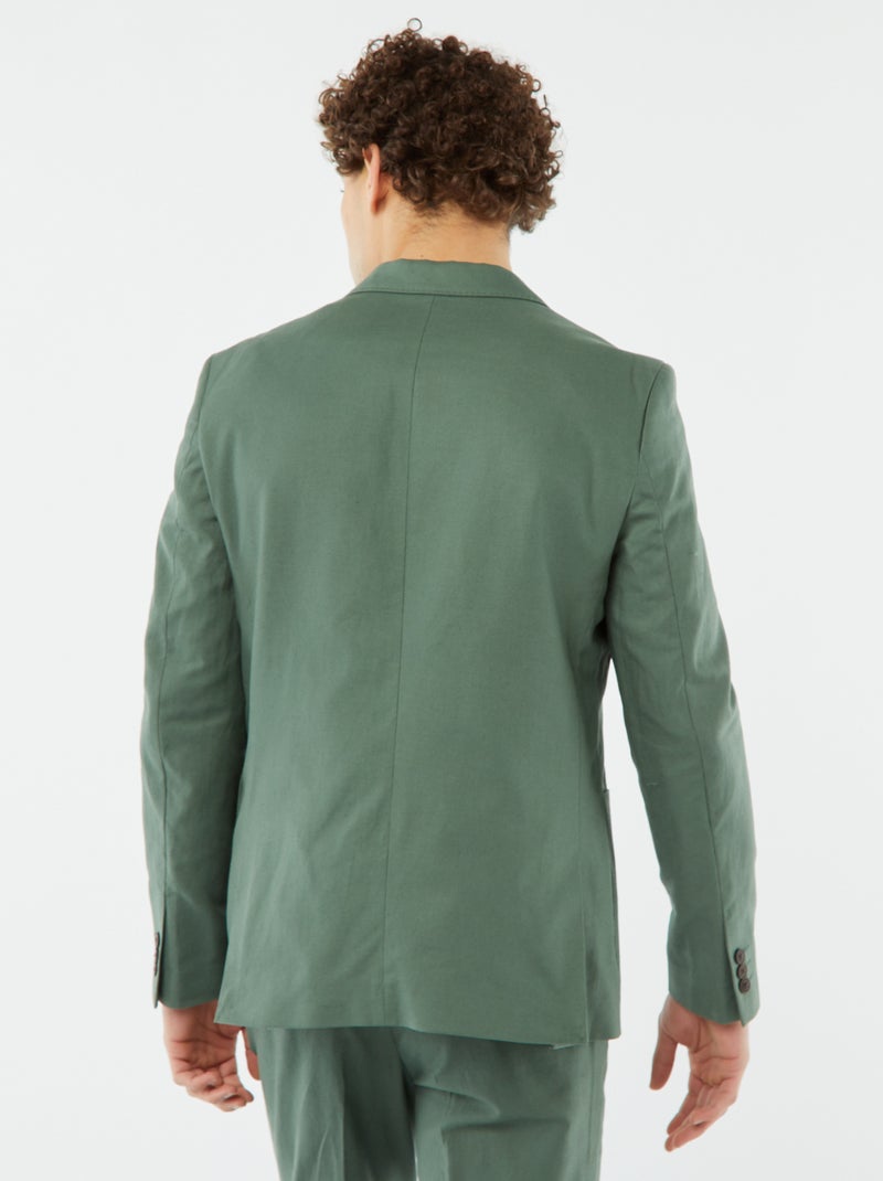 Chaqueta de traje corte ajustado / slim fit VERDE - Kiabi
