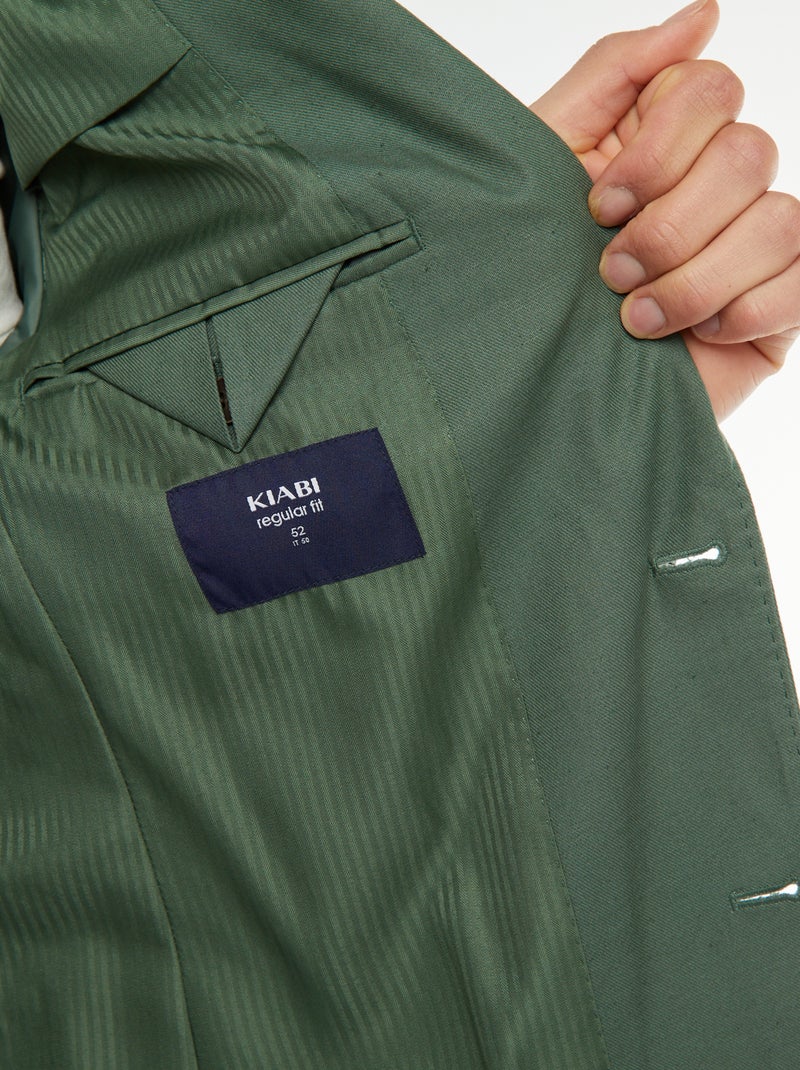 Chaqueta de traje corte ajustado / slim fit VERDE - Kiabi