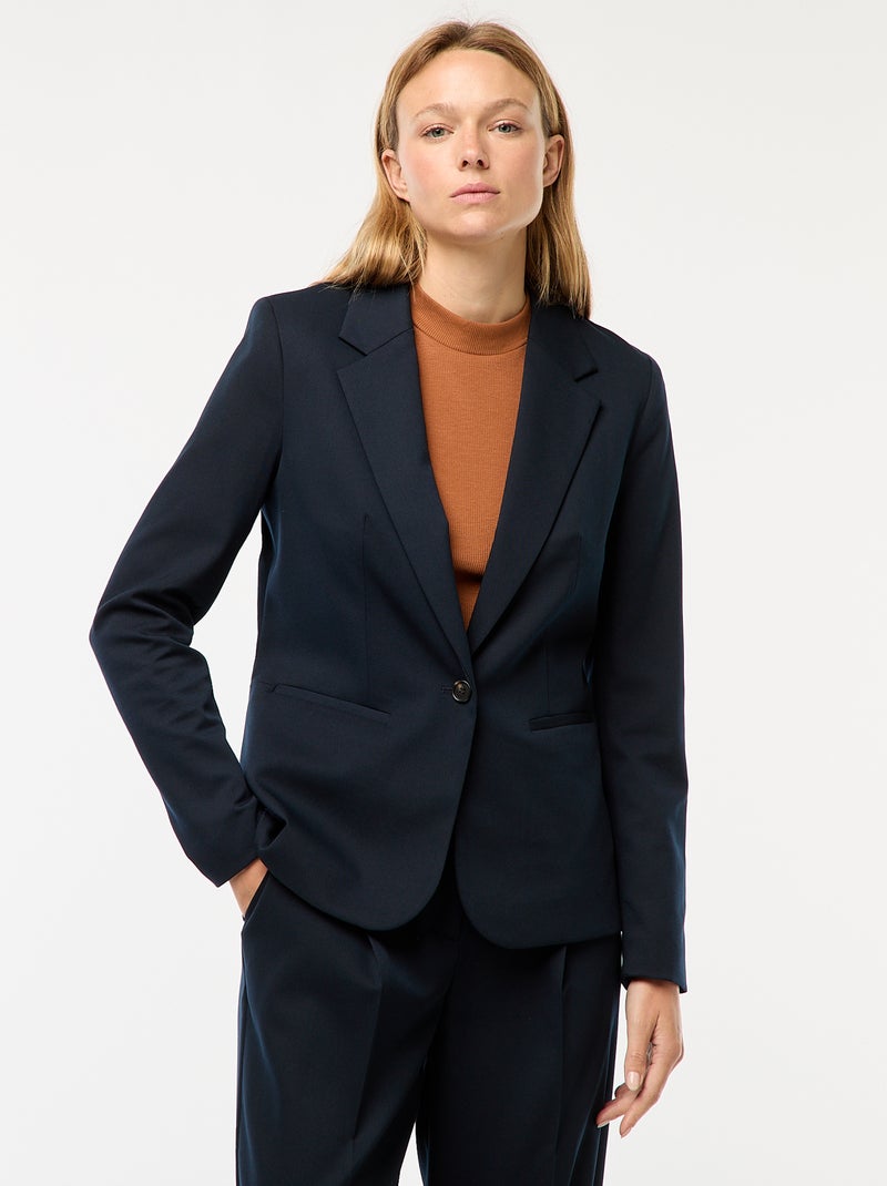 Chaqueta de traje de manga larga Azul - Kiabi