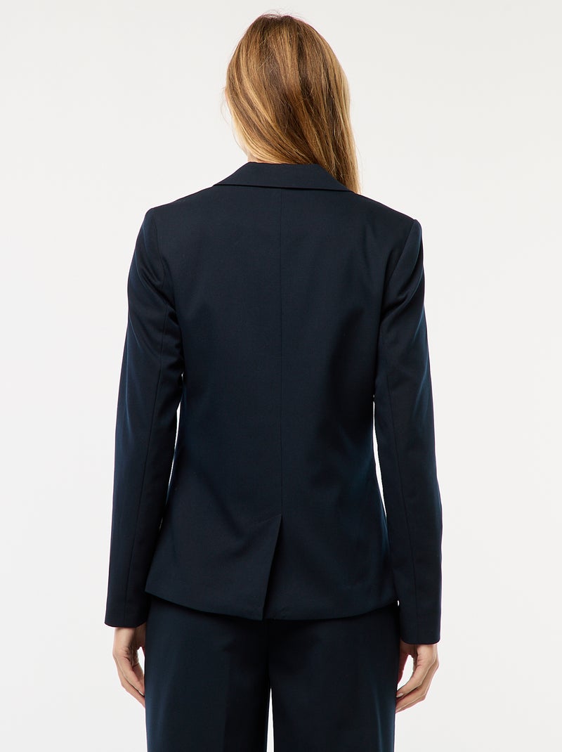 Chaqueta de traje de manga larga Azul - Kiabi
