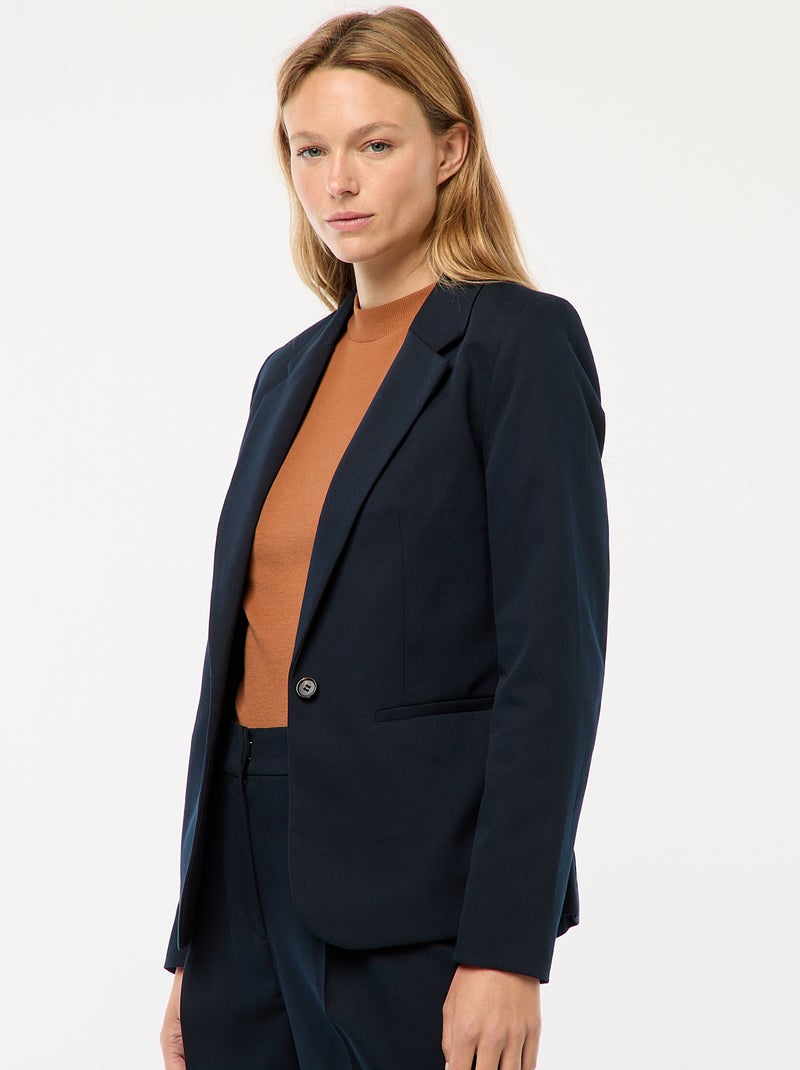 Chaqueta de traje de manga larga Azul - Kiabi