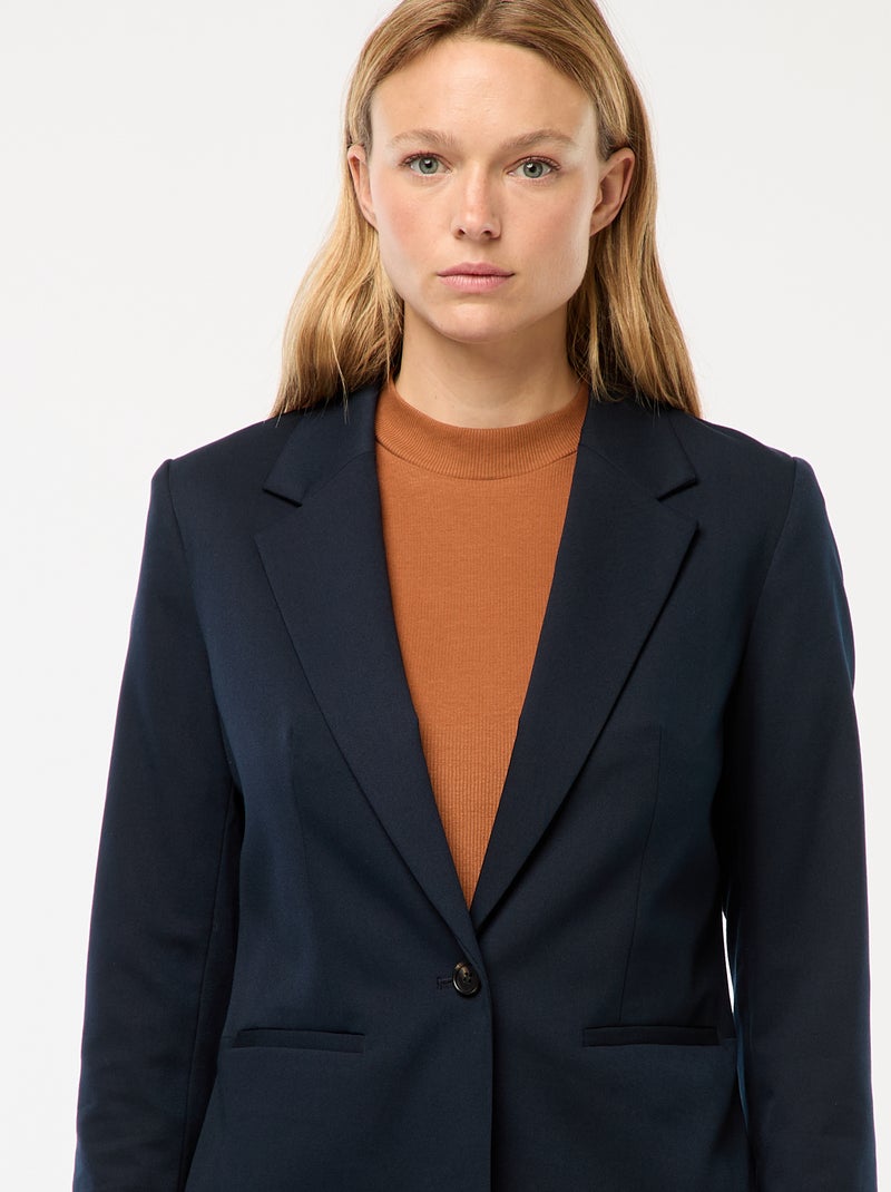 Chaqueta de traje de manga larga Azul - Kiabi