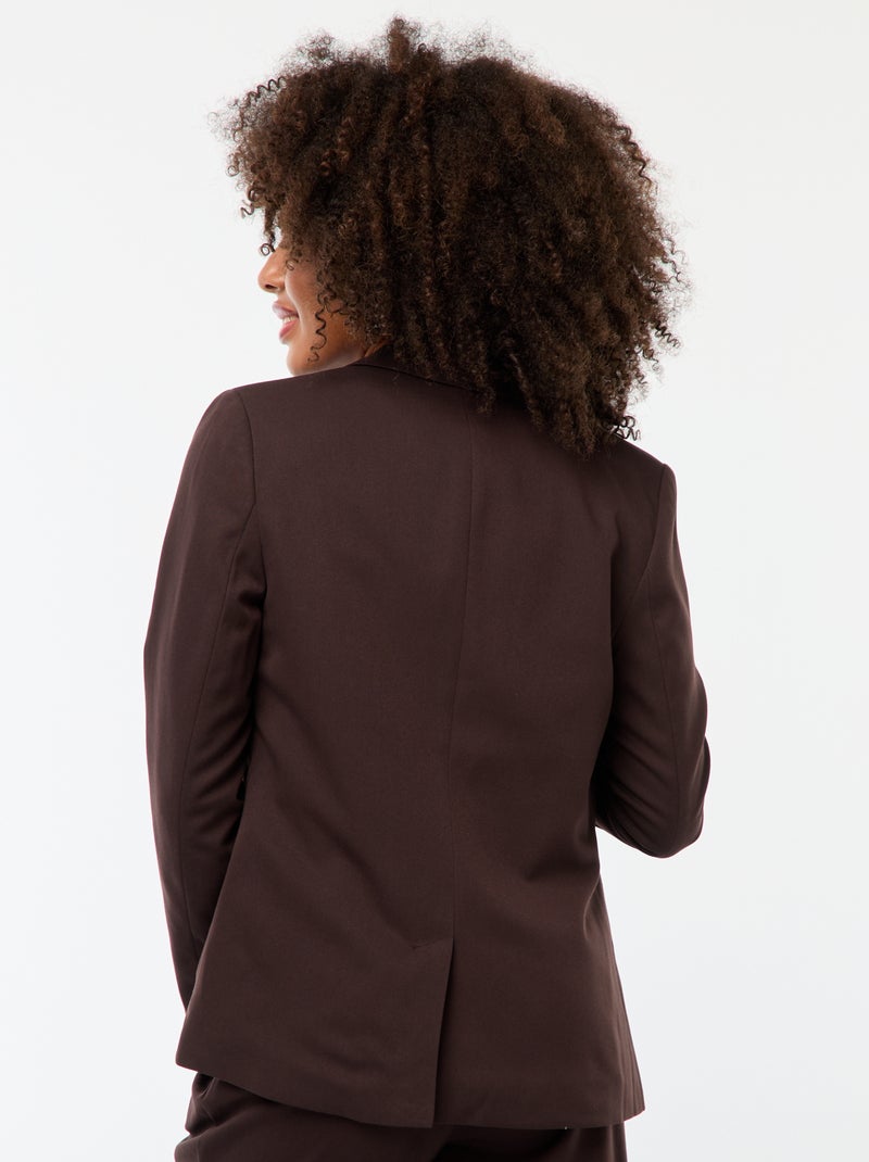 Chaqueta de traje de manga larga Marron - Kiabi