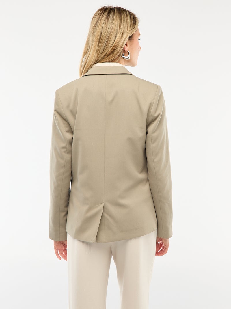 Chaqueta de traje de manga larga Verde - Kiabi