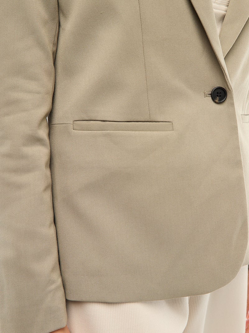 Chaqueta de traje de manga larga Verde - Kiabi