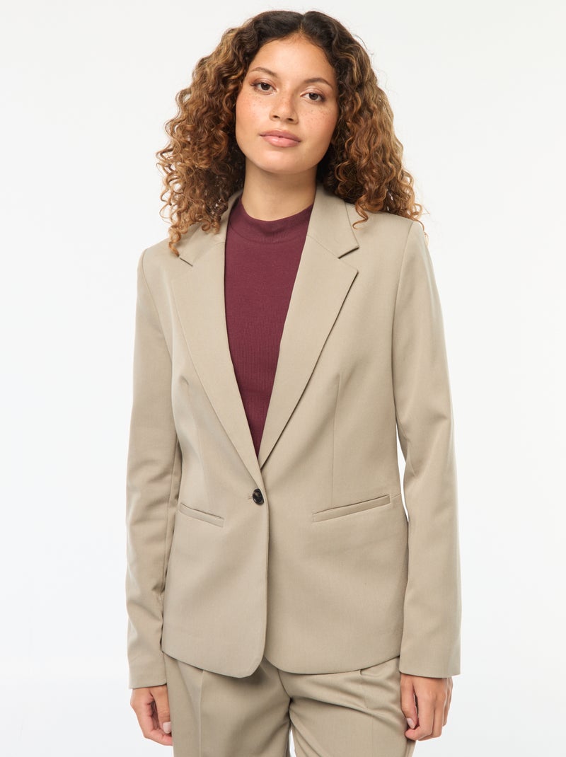 Chaqueta de traje de manga larga Verde - Kiabi