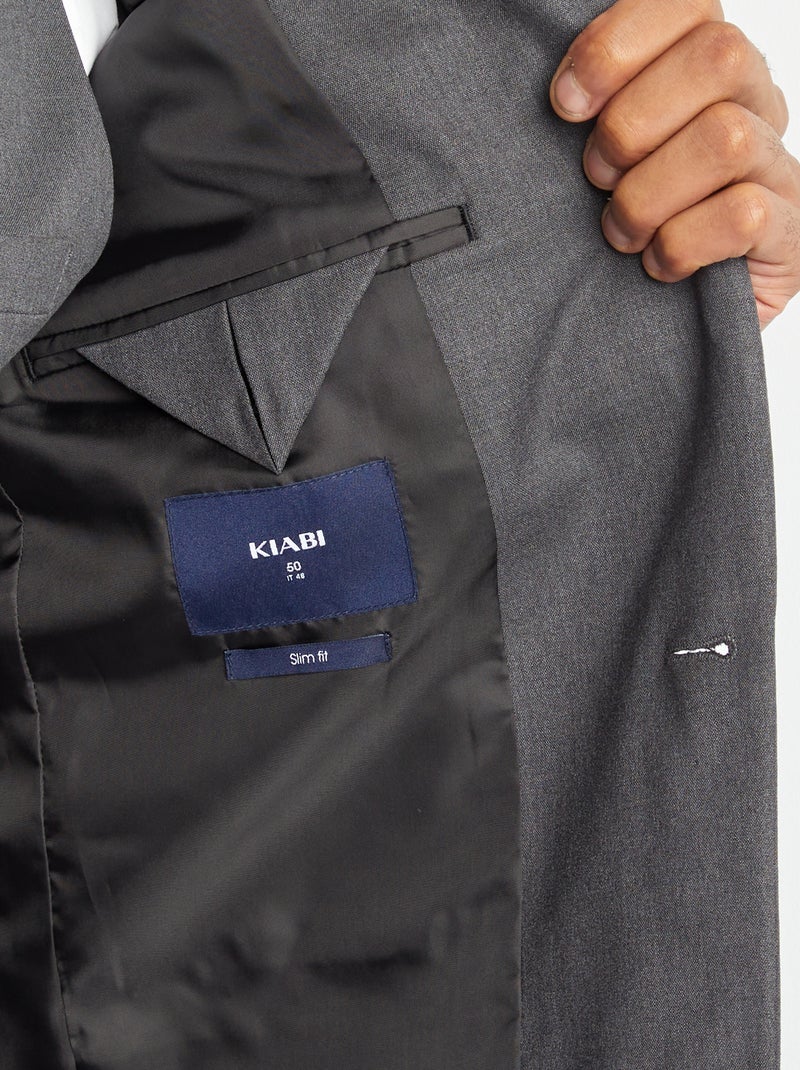 Chaqueta de traje GRIS - Kiabi