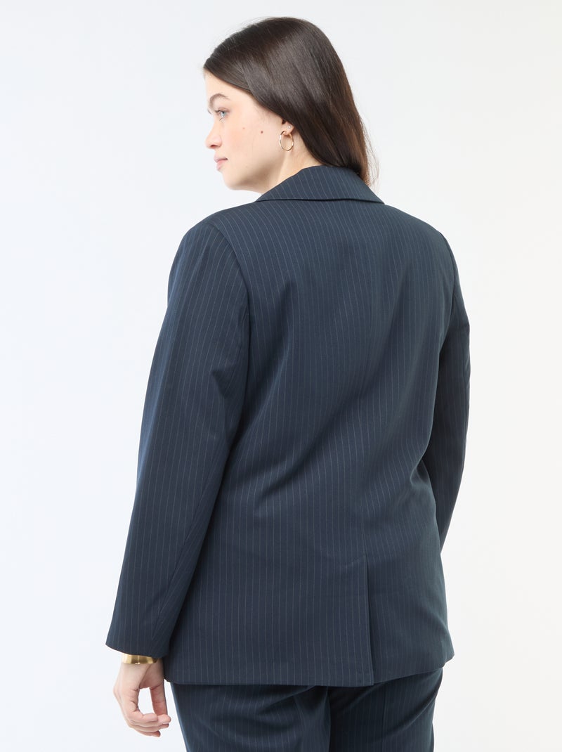 Chaqueta de traje larga Azul - Kiabi