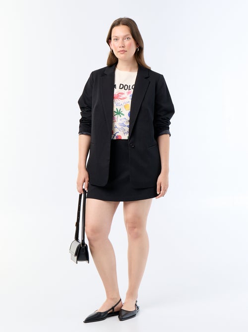 Chaqueta de traje larga - Kiabi