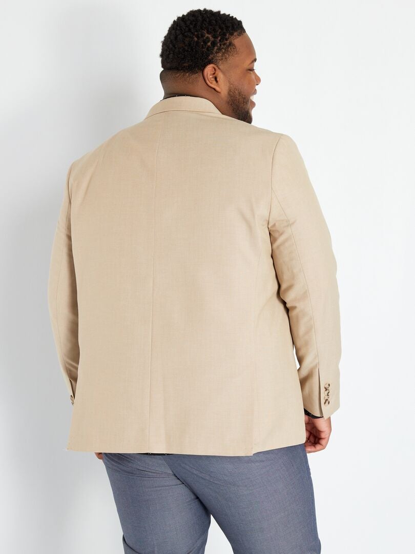 Chaqueta de traje regular beige Kiabi 55.00€